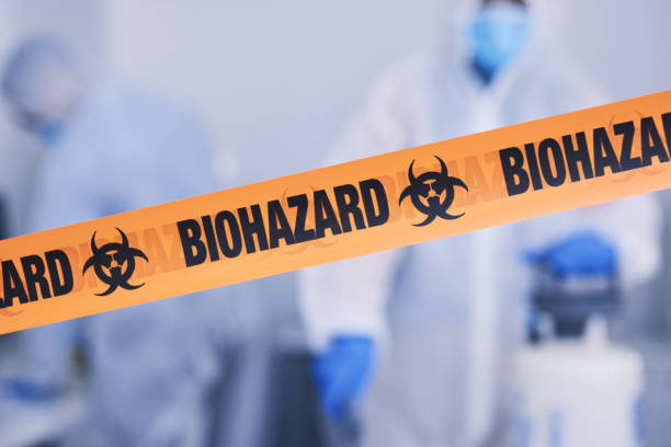 Professional Biohazard Cleanup technician working in Thrall, TX